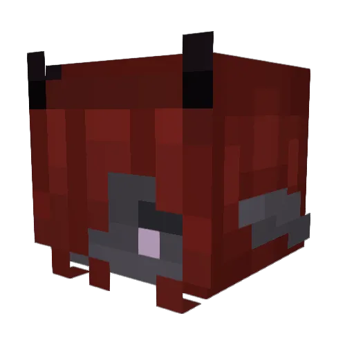 Gh00ulie Minecraft avatar head, 3D render