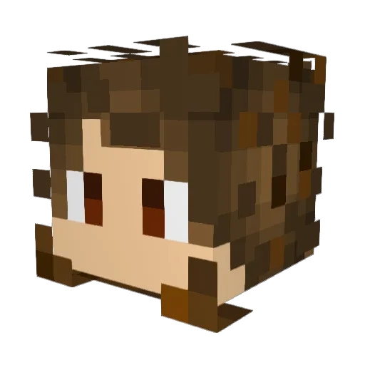 Gh02t1994 Minecraft avatar head, 3D render