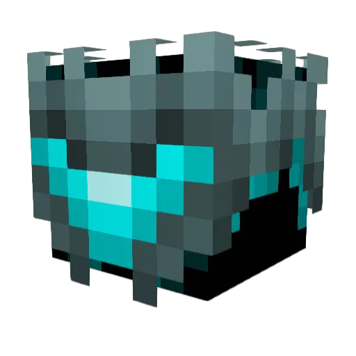 Gh05t3r Minecraft avatar head, 3D render