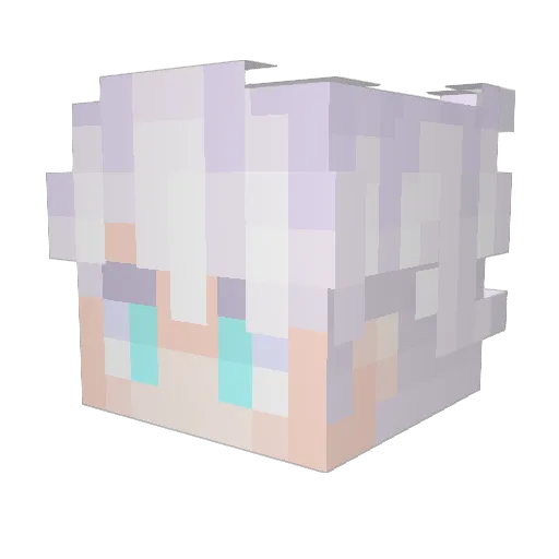 Gh05t750 Minecraft avatar head, 3D render
