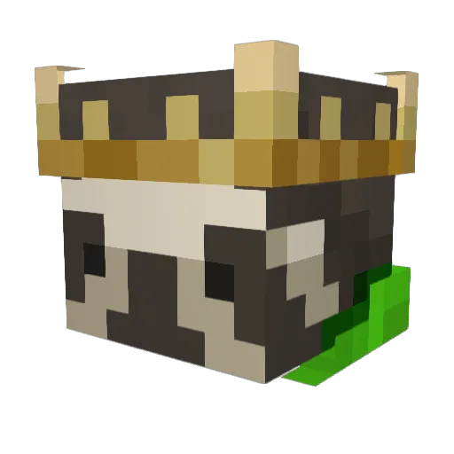 Gh05tD Minecraft avatar head, 3D render