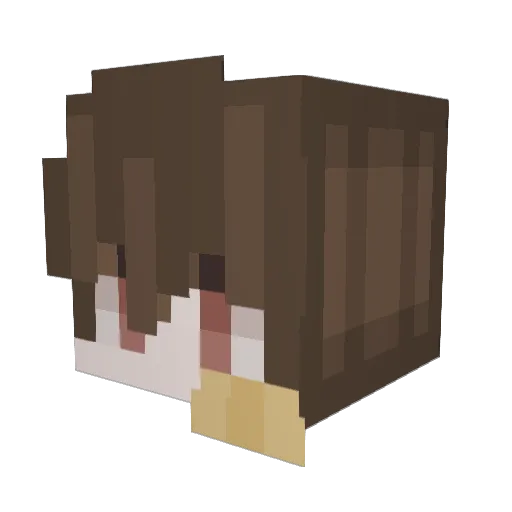 Gh0st191 Minecraft avatar head, 3D render