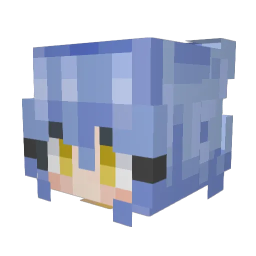 Gh0st2245 Minecraft avatar head, 3D render