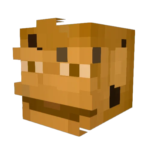 Gh0stPlay Minecraft avatar head, 3D render