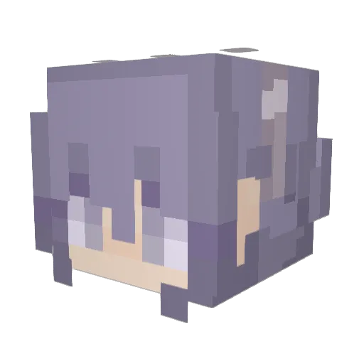 Gh0stPusheen Minecraft avatar head, 3D render
