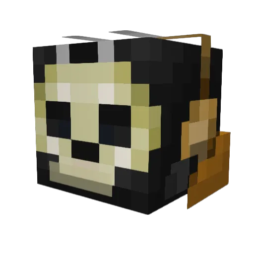 Gh0stZ3rO Minecraft avatar head, 3D render