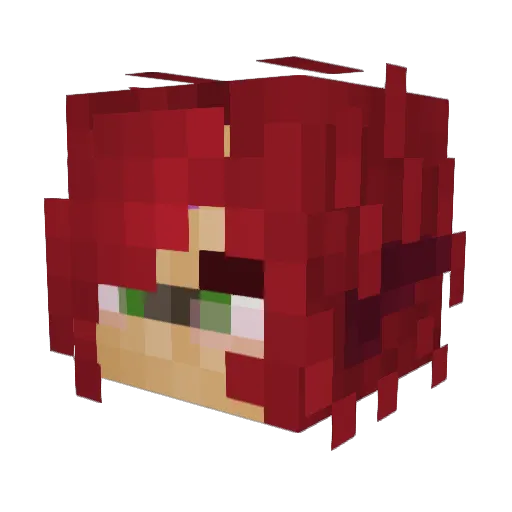 Gh0sta2 Minecraft avatar head, 3D render