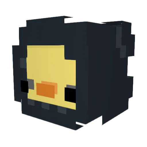 Gh0sted09 Minecraft avatar head, 3D render