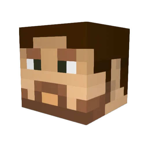Gh0sthunter432 Minecraft avatar head, 3D render
