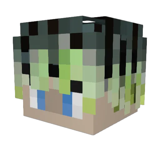 Gh0stt__t Minecraft avatar head, 3D render