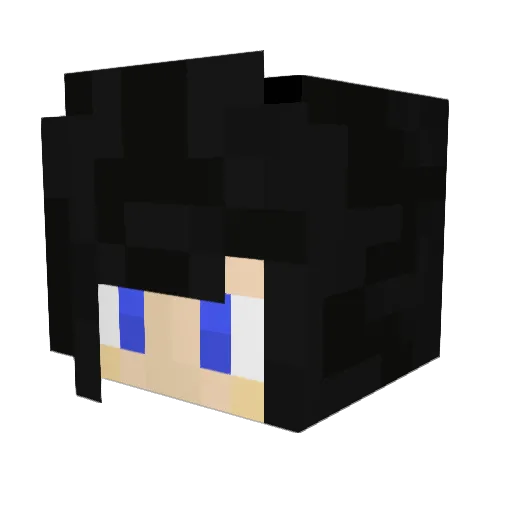 Gh0stuh Minecraft avatar head, 3D render