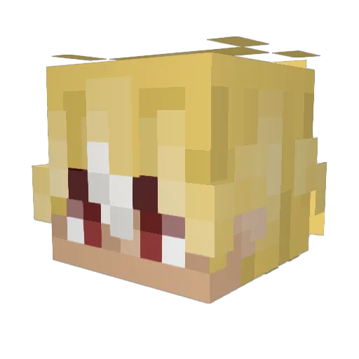 Gh0sty117 Minecraft avatar head, 3D render