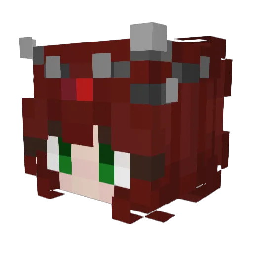 Gh0styPixel Minecraft avatar head, 3D render