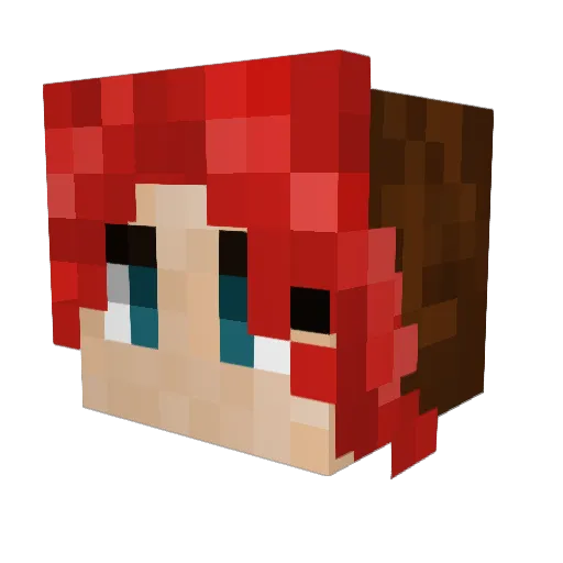 Gh0styShad0w Minecraft avatar head, 3D render