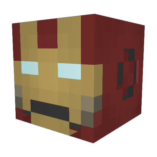 Gh33Buttersnaps Minecraft avatar head, 3D render