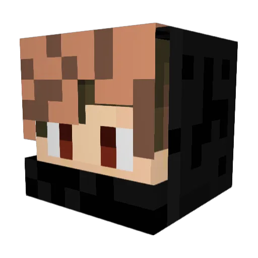 Gh3tinZz Minecraft avatar head, 3D render