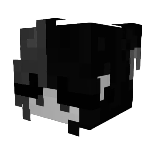 Gh4stlyD3mon Minecraft avatar head, 3D render