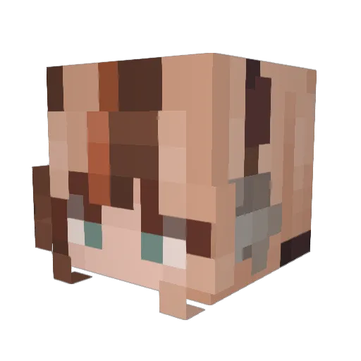 GhOstnap321 Minecraft avatar head, 3D render