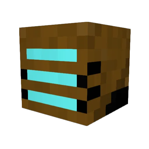 Gha Minecraft avatar head, 3D render