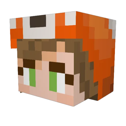 Ghamri Minecraft avatar head, 3D render