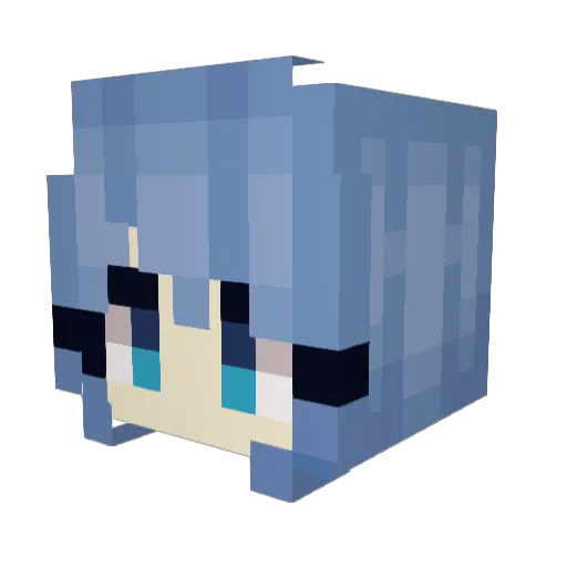 Ghandi011 Minecraft avatar head, 3D render