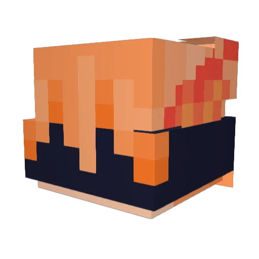 Ghanem200 Minecraft avatar head, 3D render