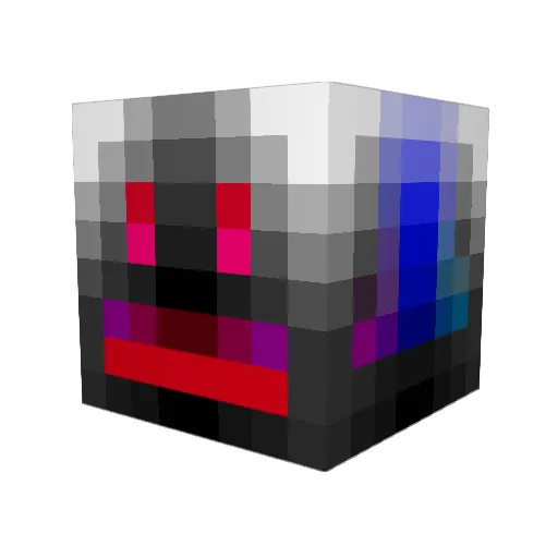 Ghanrim Minecraft avatar head, 3D render