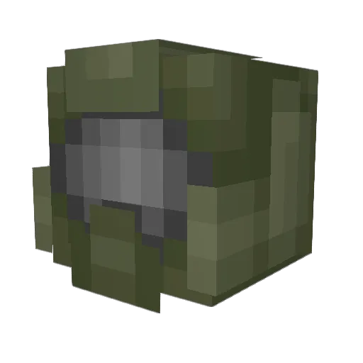Gharne Minecraft avatar head, 3D render