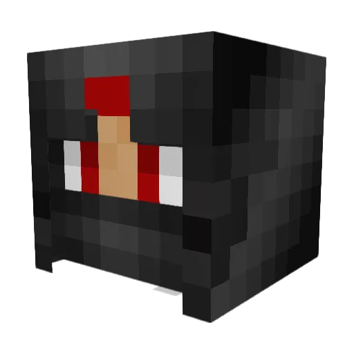 Ghashogs Minecraft avatar head, 3D render