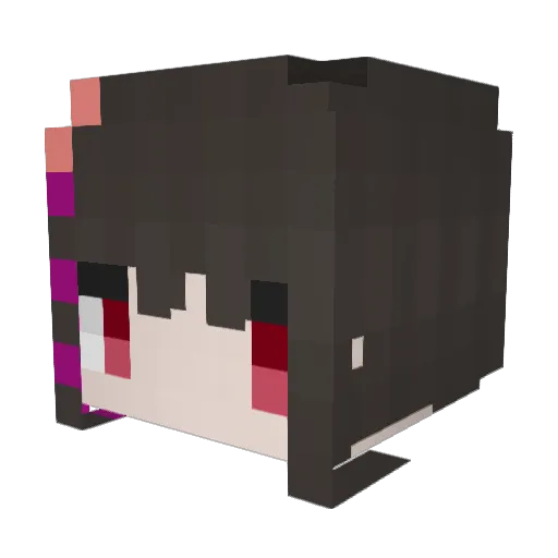 Ghast9527 Minecraft avatar head, 3D render