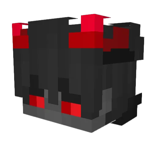 GhastIsFire Minecraft avatar head, 3D render