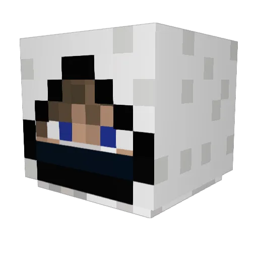 GhastRider04 Minecraft avatar head, 3D render