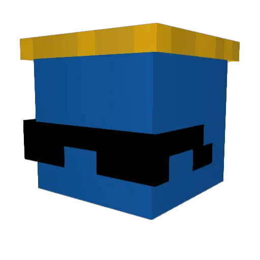 GhastSand Minecraft avatar head, 3D render