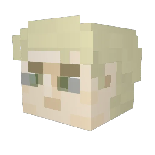 Ghasthuntr Minecraft avatar head, 3D render