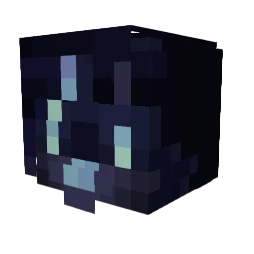 GhastlyExists Minecraft avatar head, 3D render