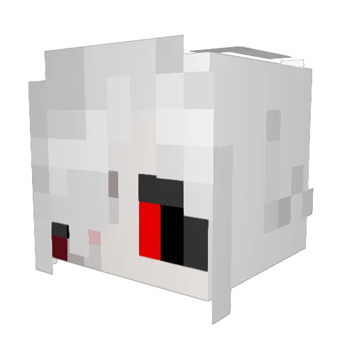 GhastlyTheGoober Minecraft avatar head, 3D render