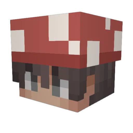 GhastyHere Minecraft avatar head, 3D render