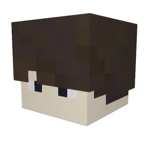 Ghat__ Minecraft avatar head, 3D render