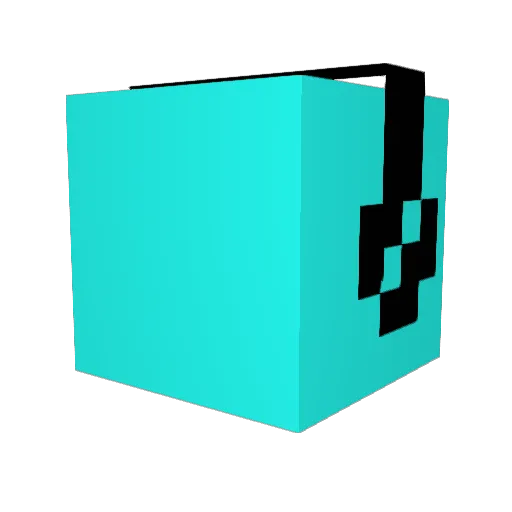 Ghauz Minecraft avatar head, 3D render