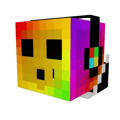 Ghazooz Minecraft avatar head, 3D render