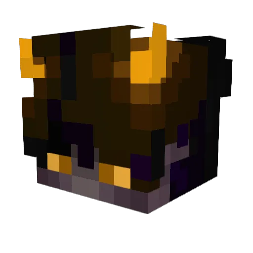 GhaztMC Minecraft avatar head, 3D render