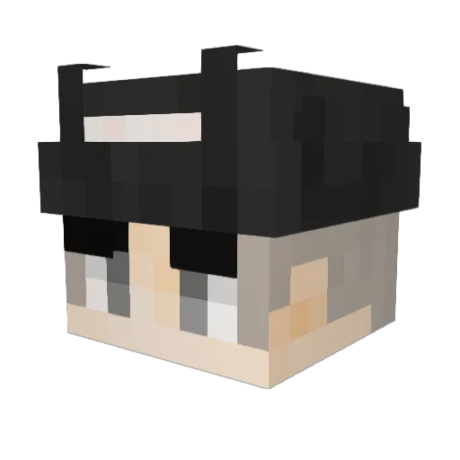 GheKa Minecraft avatar head, 3D render