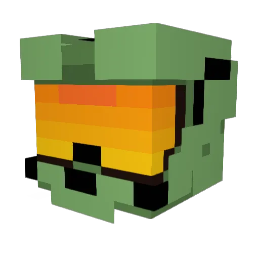 Ghendo Minecraft avatar head, 3D render