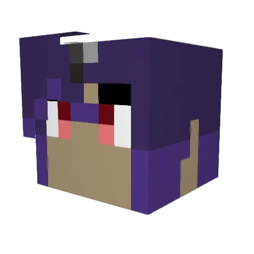 Gheroes48 Minecraft avatar head, 3D render