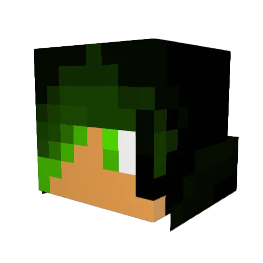 GhestPlays Minecraft avatar head, 3D render