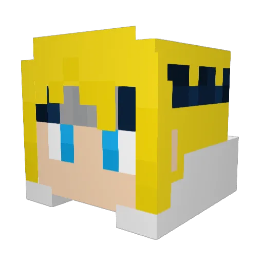 GhettoNinjaKid Minecraft avatar head, 3D render