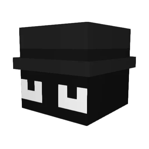 GhettoQ Minecraft avatar head, 3D render