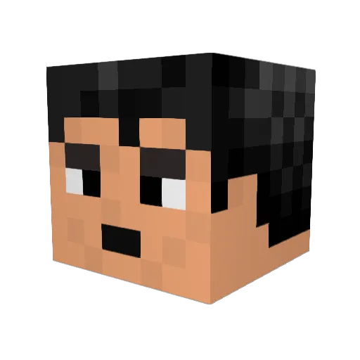 Ghetto_Kiwi Minecraft avatar head, 3D render
