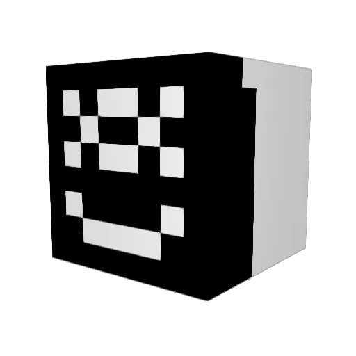 Ghezzi Minecraft avatar head, 3D render