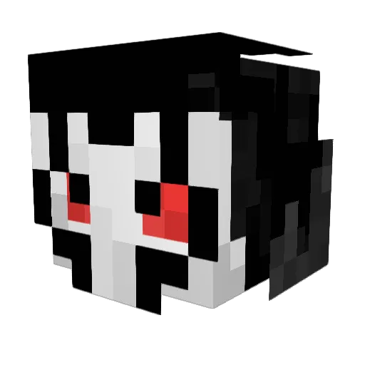 GhidorahPlayz Minecraft avatar head, 3D render